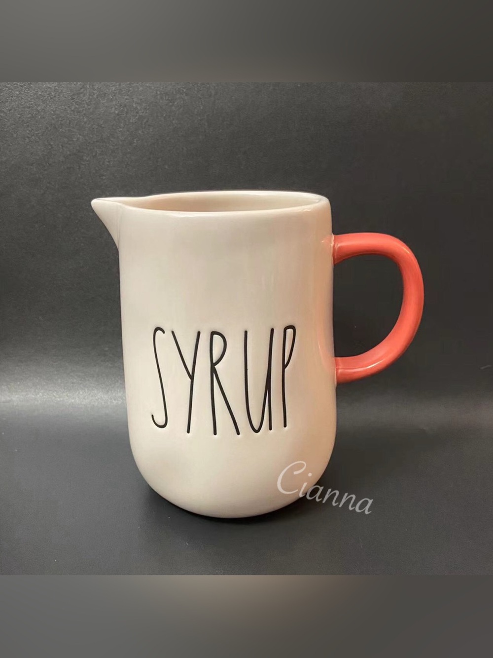 Rae Dunn Syrup Pitcher